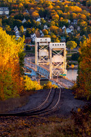 "Portage Lake Lift Bridge in Autumn"