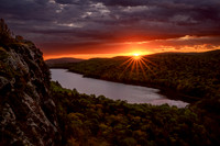 "Sunrise Spectacular, Lake of the Clouds"