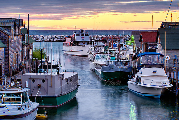 "Sunset at Historic Fishtown"