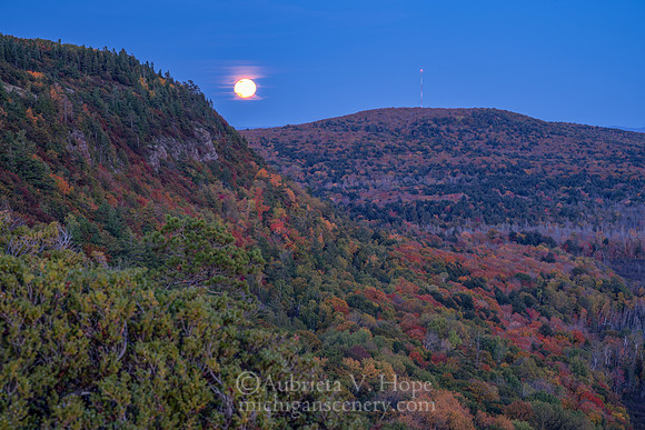 "Moonrise Over Cuyahoga Peak"