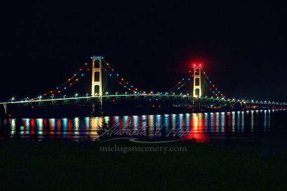 "Mackinac Bridge After Midnight"