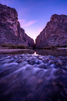 "After the Rain:  Twilight at Santa Elena Canyon, Big Bend National Park"