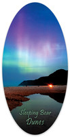 "Northern Lights, Otter Creek", 2"x4" Oval Sticker