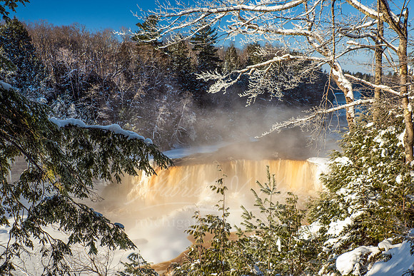"Sparkle and Smoke at Tahquamenon Falls"
