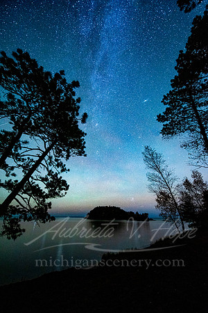 "Starry Night, Little Presque Isle, Marquette"