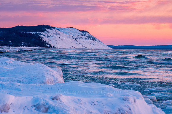 "Winter Twilight, Empire Bluff"