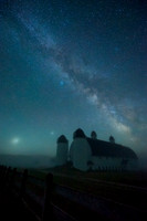 "Milky Way in the Mist, DH Day Barn", Sleeping Bear Dunes National Lakeshore