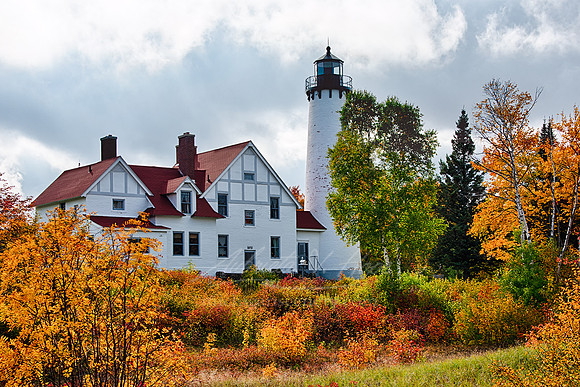 "Point Iroquois Light, Brimley, Michigan"