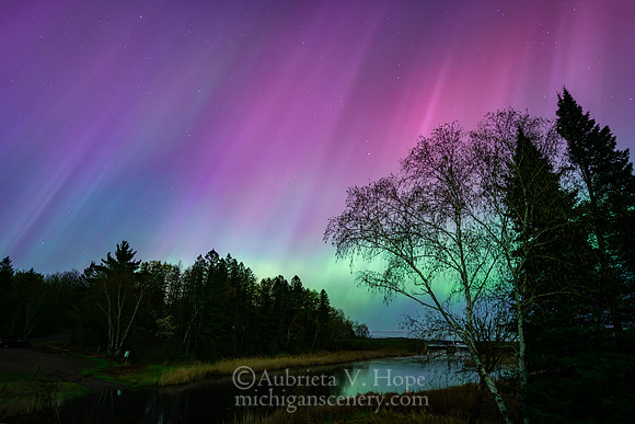 "Light Show over the Totogatic Wild River"