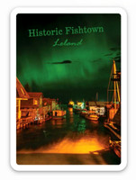 "Northern Lights, Fishtown 2"x3" sticker